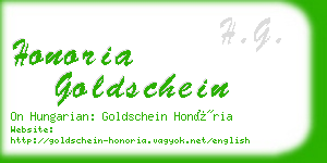 honoria goldschein business card